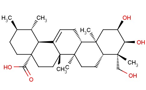 2,3,24-TRIHYDROXY-12-URSEN-28-OIC ACID